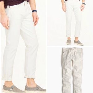 NWOT J. Crew 770 Slim Fit White Jeans 34W 34L